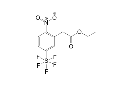 2-[2-nitro-5-(pentafluoro-$l^{6}-sulfanyl)phenyl]acetic acid ethyl ester