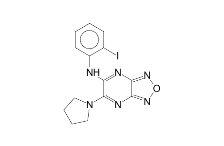5-(2-Iodoanilino)-6-(1-pyrrolidinyl)furazano[3,4-b]pyrazine