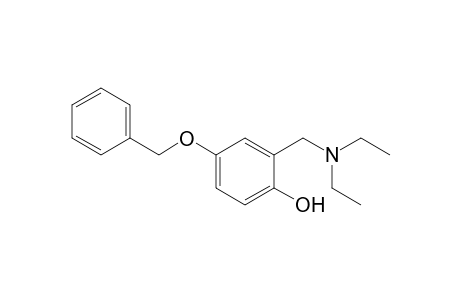 2-(diethylaminomethyl)-4-phenylmethoxy-phenol