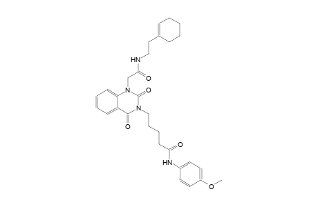 5-(1-(2-{[2-(1-cyclohexen-1-yl)ethyl]amino}-2-oxoethyl)-2,4-dioxo-1,4-dihydro-3(2H)-quinazolinyl)-N-(4-methoxyphenyl)pentanamide