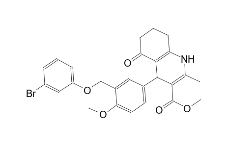 methyl 4-{3-[(3-bromophenoxy)methyl]-4-methoxyphenyl}-2-methyl-5-oxo-1,4,5,6,7,8-hexahydro-3-quinolinecarboxylate