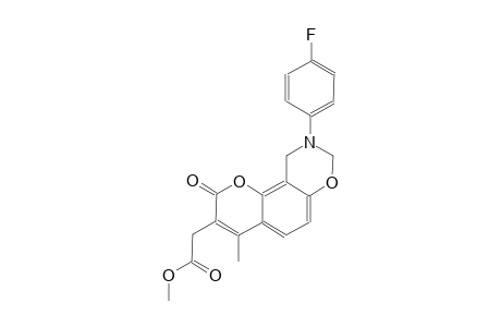 methyl [9-(4-fluorophenyl)-4-methyl-2-oxo-9,10-dihydro-2H,8H-chromeno[8,7-e][1,3]oxazin-3-yl]acetate