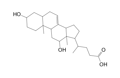 Chol-7-en-24-oic acid, 3,12-dihydroxy-, (3.alpha.,5.beta.,12.alpha.)-