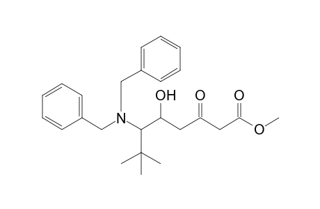 Methyl 6-(dibenzylamino)-5-hydroxy-7,7-dimethyl-3-oxooctanoate