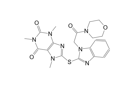 1H-purine-2,6-dione, 3,7-dihydro-1,3,7-trimethyl-8-[[1-[2-(4-morpholinyl)-2-oxoethyl]-1H-benzimidazol-2-yl]thio]-