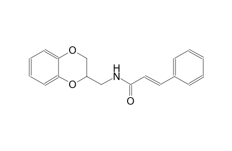 (2E)-N-(2,3-dihydro-1,4-benzodioxin-2-ylmethyl)-3-phenyl-2-propenamide