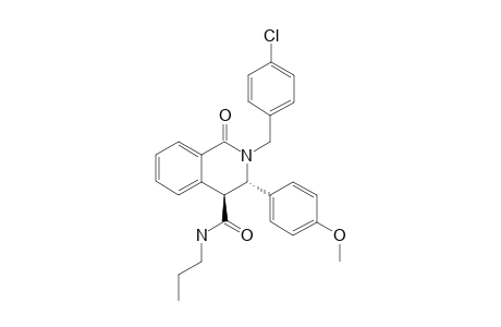 (TRANS)-N-(4'-CHLOROBENZYL)-3-(4''-METHOXYPHENYL)-1-OXO-1,2,3,4-TETRAHYDRO-ISOQUINOLINE-4-PROPYL-CARBOXAMIDE