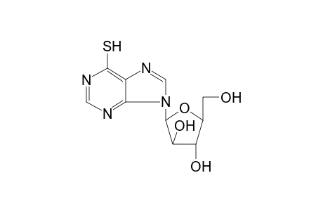 9H-Purine-6(1H)-thione, 9-.beta.-D-ribofuranosyl-