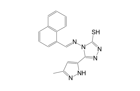 5-(3-methyl-1H-pyrazol-5-yl)-4-{[(E)-1-naphthylmethylidene]amino}-4H-1,2,4-triazole-3-thiol