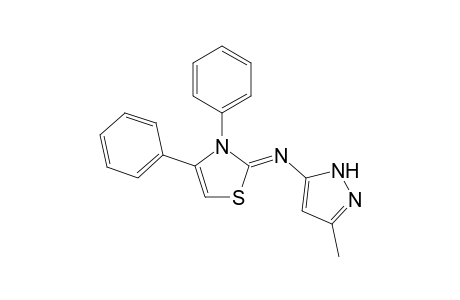 (Z)-N-(3,4-Diphenylthiazol-2(3H)-ylidene)-3-methyl-1Hpyrazol-5-amine