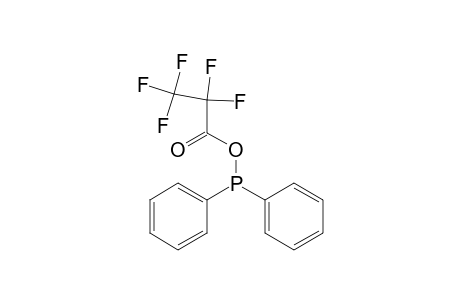 Propanoic acid, pentafluoro-, anhydride with diphenylphosphinous acid
