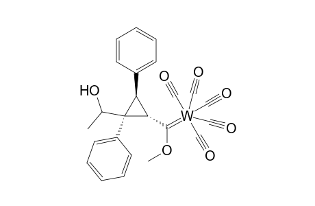 Pentacarbonyl{[(1'R*,1S*,2S*,3R*)-2-[1-hydroxyethyl]-2,3-diphenylcyclopropyl]methoxymethylene}tungsten