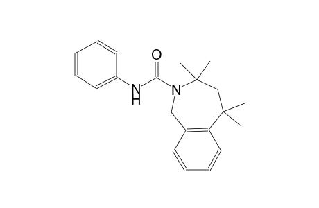 2H-2-benzazepine-2-carboxamide, 1,3,4,5-tetrahydro-3,3,5,5-tetramethyl-N-phenyl-