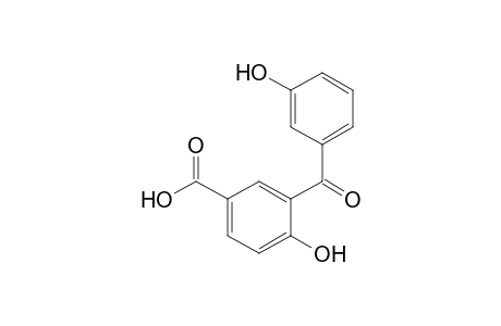 Benzoic acid, 4-hydroxy-3-(3-hydroxybenzoyl)-