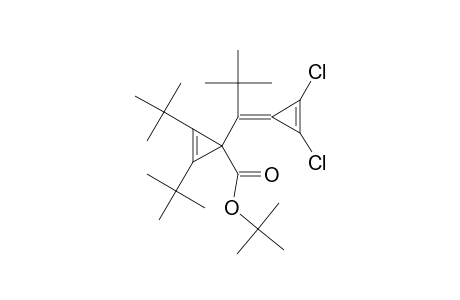 Cyclopropene-3-carboxylic acid, 1,2-di-t-butyl-3-(1,2-dichlorocyclopropenylidene-t-butyl)-, t-butyl ester