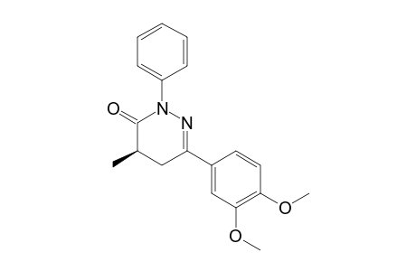 6-(3,4-DIMETHOXYPHENYL)-4-METHYL-2-PHENYL-4,5-DIHYDRO-2H-PYRIDAZIN-3-ONE