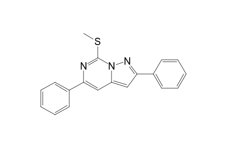 7-Methylsulfanyl-2,5-diphenyl-pyrazolo[1,5-c]pyrimidine