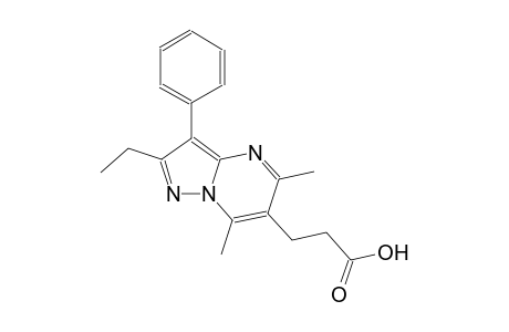 pyrazolo[1,5-a]pyrimidine-6-propanoic acid, 2-ethyl-5,7-dimethyl-3-phenyl-