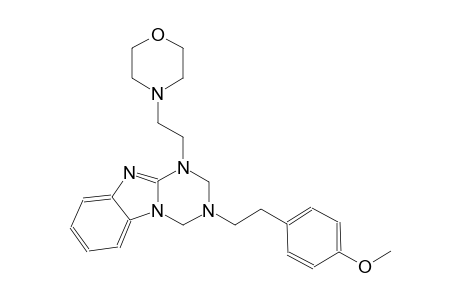[1,3,5]triazino[1,2-a]benzimidazole, 1,2,3,4-tetrahydro-3-[2-(4-methoxyphenyl)ethyl]-1-[2-(4-morpholinyl)ethyl]-