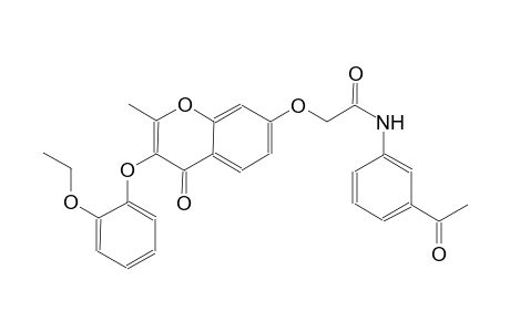 acetamide, N-(3-acetylphenyl)-2-[[3-(2-ethoxyphenoxy)-2-methyl-4-oxo-4H-1-benzopyran-7-yl]oxy]-