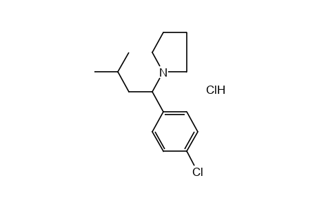1-(p-CHLORO-alpha-ISOBUTYLBENZYL)PYRROLIDINE, HYDROCHLORIDE