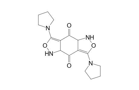 4H,8H-Benzo[1,2-c:4,5-c']diisoxazole-4,8-dione, 1,4a,5,8a-tetrahydro-3,7-di-1-pyrrolidinyl-