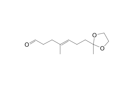 (E)-4-methyl-7-(2-methyl-1,3-dioxolan-2-yl)-4-heptenal