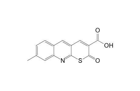 2H-Thiopyrano[2,3-b]quinoline-3-carboxylic acid, 8-methyl-2-oxo-