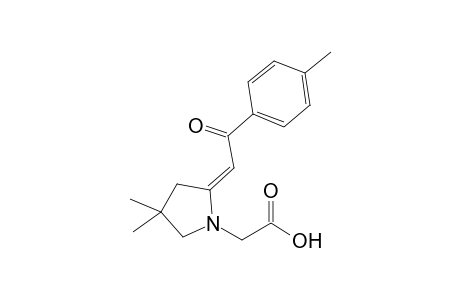 2-[(2E)-2-[2-keto-2-(p-tolyl)ethylidene]-4,4-dimethyl-pyrrolidino]acetic acid