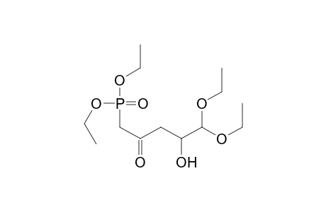 Phosphonic acid, (5,5-diethoxy-4-hydroxy-2-oxopentyl)-, diethyl ester