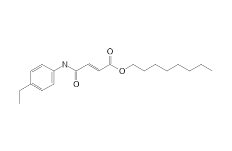 Fumaric acid, monoamide, N-(4-ethylphenyl)-, octyl ester