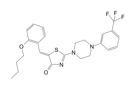 (5Z)-5-(2-butoxybenzylidene)-2-{4-[3-(trifluoromethyl)phenyl]-1-piperazinyl}-1,3-thiazol-4(5H)-one