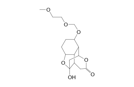 (1S*,2S*,4S*,8R*,9R*,12S*,13R*)-2-Hydroxy-12-methoxyethoxymethoxy-6-oxo-5,14-dioxatetracyclo[6.3.2.1(2,9).0(8,13).]tetradecane
