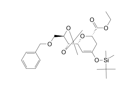 Ethyl 2,6-anhydro-9-O-benzyl-4-O-(t-butyldimethylsilyl)-3,5-dideoxy-7,8-O-isopropylidene-D-manno-non-4-enonate