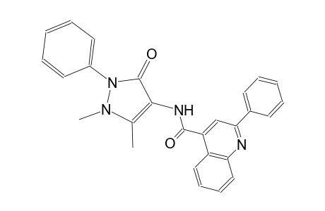 N-(1,5-dimethyl-3-oxo-2-phenyl-2,3-dihydro-1H-pyrazol-4-yl)-2-phenyl-4-quinolinecarboxamide