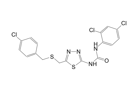 N-(5-{[(4-chlorobenzyl)sulfanyl]methyl}-1,3,4-thiadiazol-2-yl)-N'-(2,4-dichlorophenyl)urea