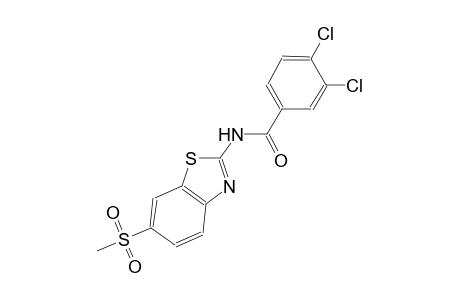 3,4-dichloro-N-[6-(methylsulfonyl)-1,3-benzothiazol-2-yl]benzamide