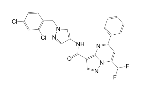 N-[1-(2,4-dichlorobenzyl)-1H-pyrazol-4-yl]-7-(difluoromethyl)-5-phenylpyrazolo[1,5-a]pyrimidine-3-carboxamide