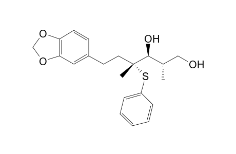 (2S,3S,4R)-6-(1,3-benzodioxol-5-yl)-2,4-dimethyl-4-(phenylthio)hexane-1,3-diol