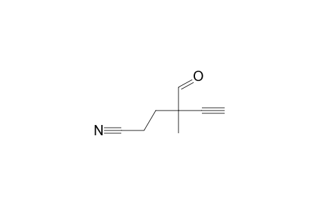 4-formyl-4-methyl-hex-5-ynenitrile