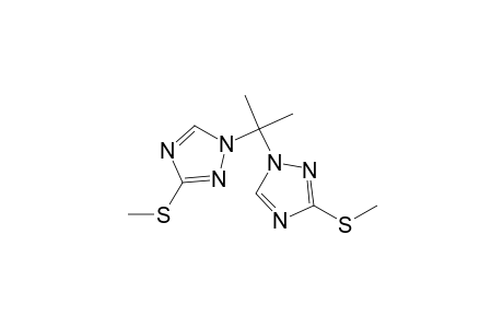 1H-1,2,4-Triazole, 1,1'-(1-methylethylidene)bis[3-(methylthio)-