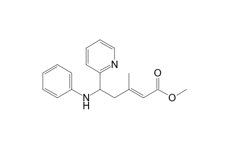 4-Methyl (E)-3-Methyl-5-(phenylamino)-5-(2-pyridyl)-2-pentenoate