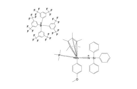 [5-ETA-C10H15(PME3)RH((4-OME)PH)(CNSIPH3)]-[B(3,5-C6H3(CF3)2)4]