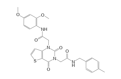 1-[3-(2,4-dimethoxyphenyl)-2-oxopropyl]-3-[4-(4-methylphenyl)-2-oxobutyl]-1H,2H,3H,4H-thieno[3,2-d]pyrimidine-2,4-dione