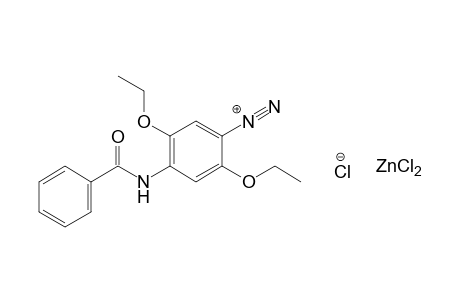 4-benzamino-2,5-diethoxybenzenediazonium chloride, compound with zinc chloride