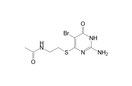 N-[2-[(2-amino-5-bromo-6-keto-1H-pyrimidin-4-yl)thio]ethyl]acetamide