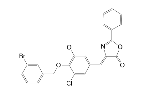 (4Z)-4-{4-[(3-bromobenzyl)oxy]-3-chloro-5-methoxybenzylidene}-2-phenyl-1,3-oxazol-5(4H)-one