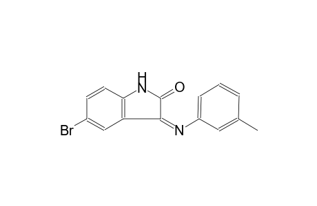 2H-indol-2-one, 5-bromo-1,3-dihydro-3-[(3-methylphenyl)imino]-, (3Z)-