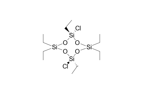 TRANS-2,6-DICHLORO-2,4,4,6,8,8-HEXAETHYLCYCLOTETRASILOXANE