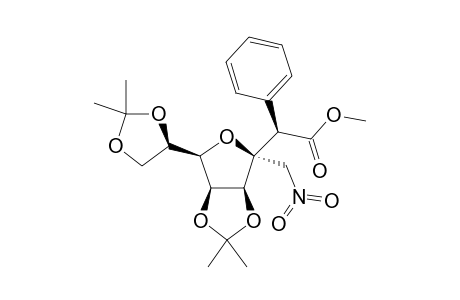 (2R)-METHYL-3,6-ANHYDRO-2-DEOXY-2-PHENYL-4,5:7,8-BIS-O-ISOPROPYLIDENE-3-(NITROMETHYL)-D-MANNO-OCTANOATE